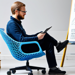 **

"A Swedish designer working on a 3D-printed prototype of a chair made from recycled plastic in a bright, modern studio. The designer is fully clothed in appropriate work attire, examining the chair's modular components.  Background features sustainable materials samples and design sketches. Safe for work, appropriate content, fully clothed, professional design environment, perfect anatomy, natural proportions, high quality, family-friendly."

**